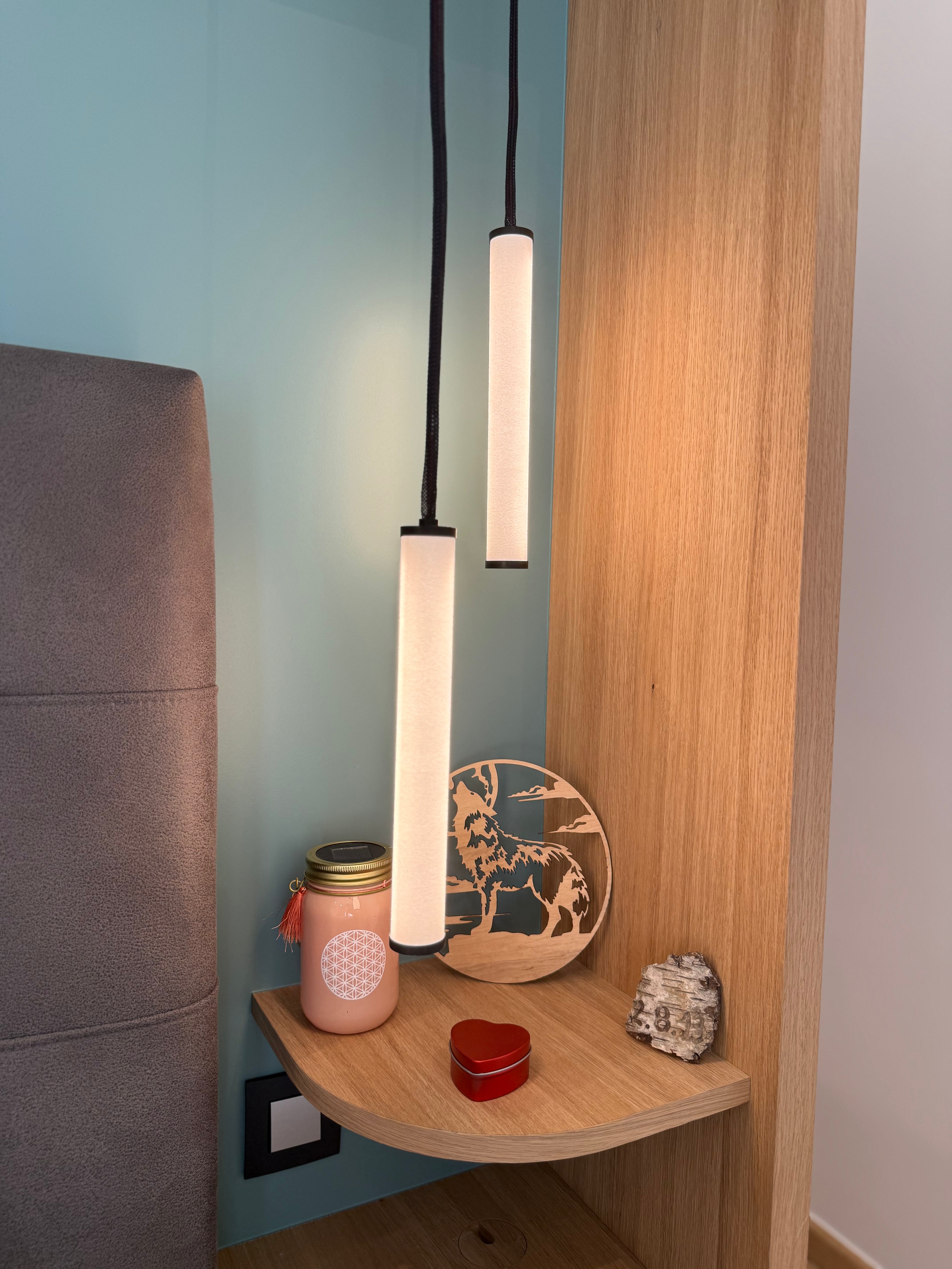 Lampe tubulaire imprimée en 3D